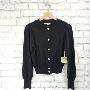 RYEGRASS Black Cardigan, XS
